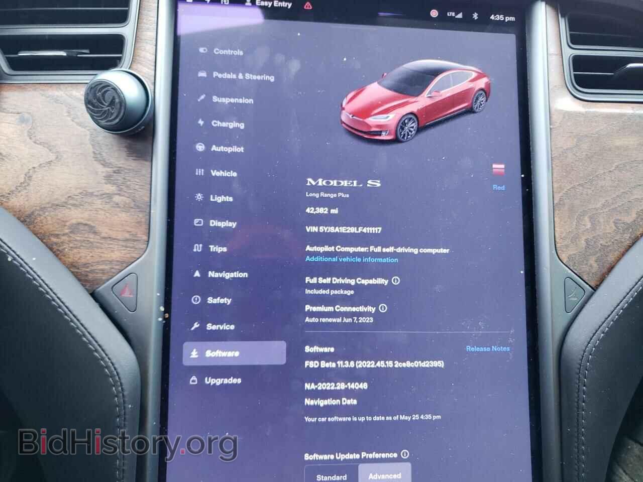 2020 TESLA MODEL S - VIN: 5YJSA1E29LF411117 - Фото 9