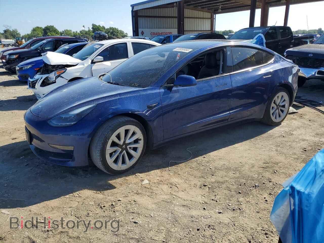 Photo 5YJ3E1EA2NF190883 - TESLA MODEL 3 2022