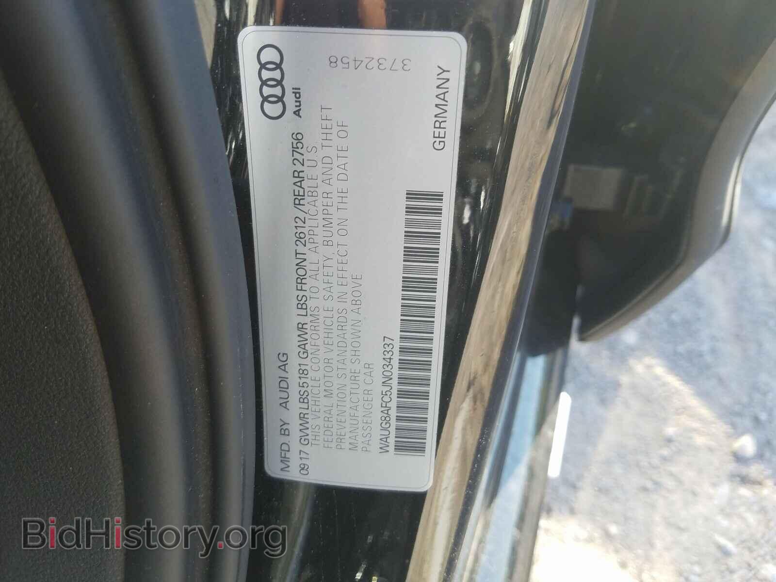 2018 AUDI A6 - VIN: WAUG8AFC5JN034337 - Фото 10