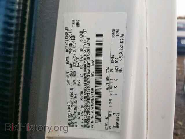 2011 FORD ECONOLINE - VIN: 1FTNE2EW1BDB27156 - Фото 10