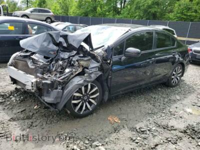 2015 Honda CIVIC EXL, черный — VIN 19XFB2F98FE213655, Copart