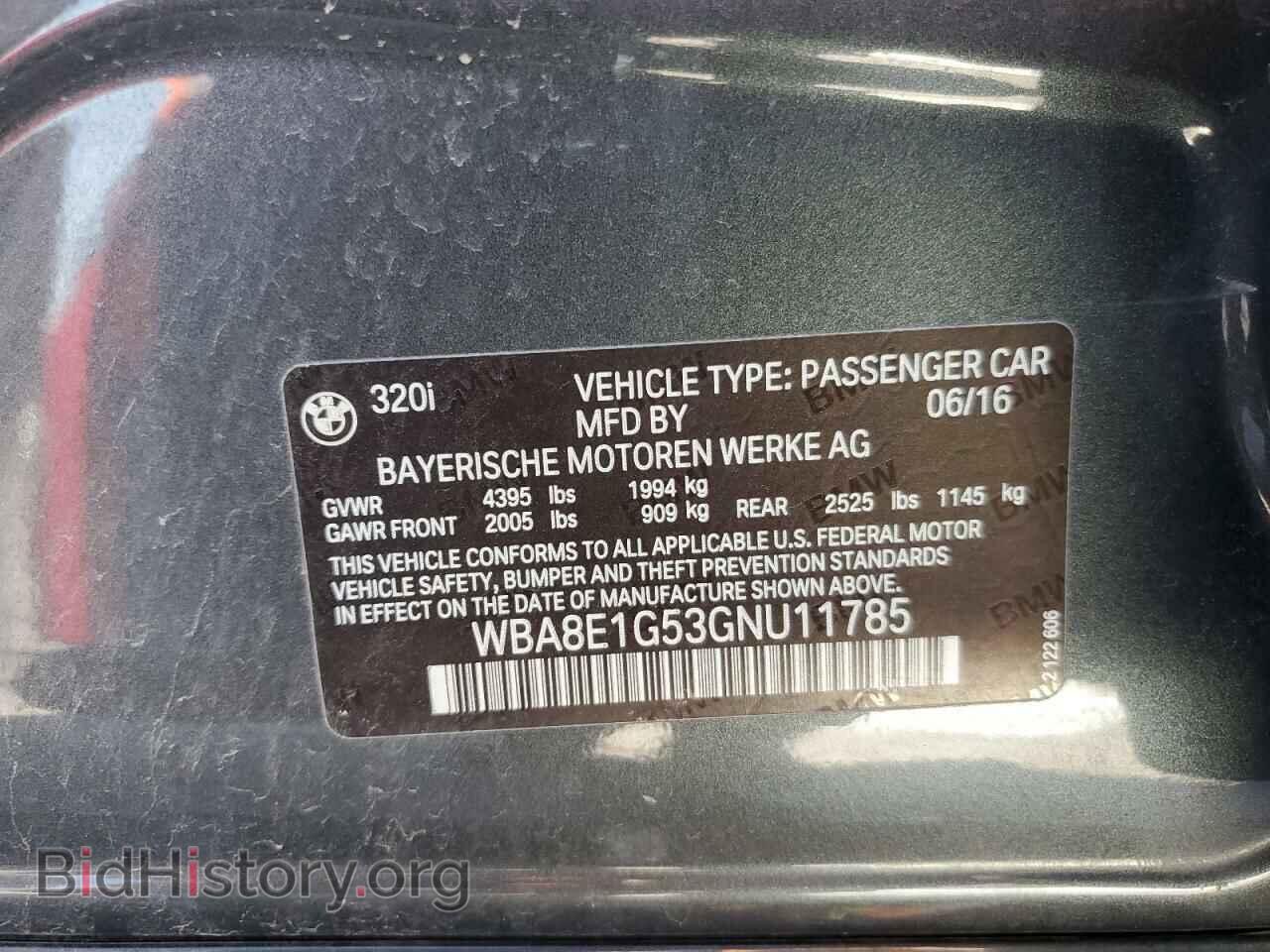 2016 BMW 3 SERIES - VIN: WBA8E1G53GNU11785 - Фото 13