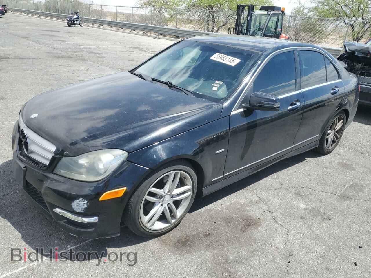 Photo WDDGF4HB9CA646510 - MERCEDES-BENZ C-CLASS 2012