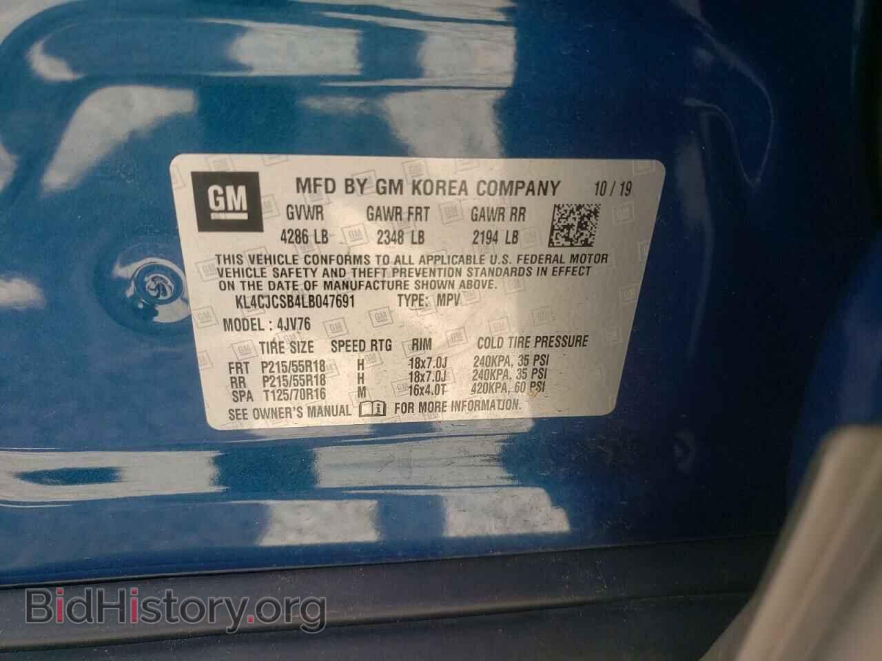 2020 BUICK ENCORE - VIN: KL4CJCSB4LB047691 - Photo 10