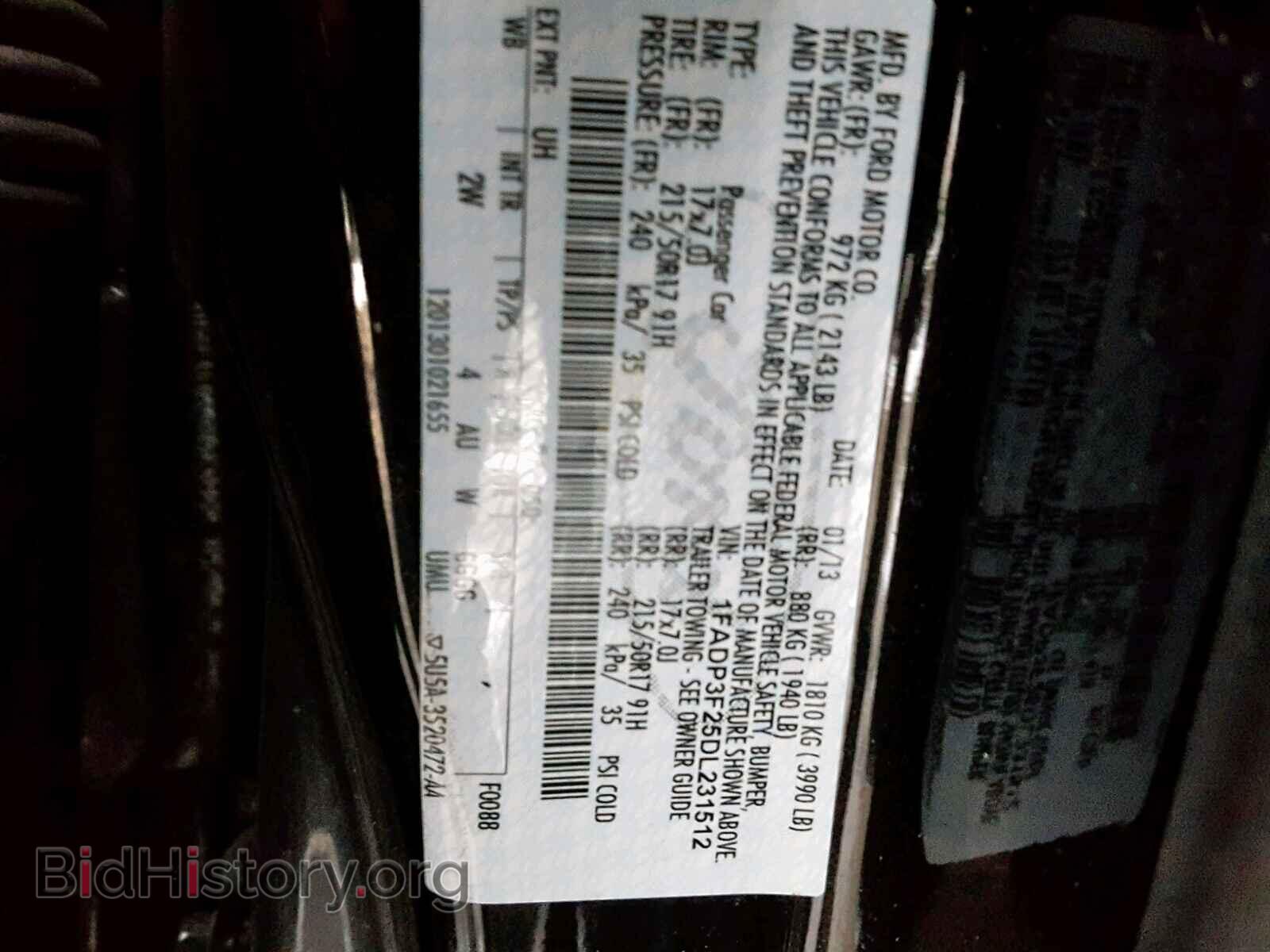 2013 FORD FOCUS - VIN: 1FADP3F25DL231512 - Фото 10