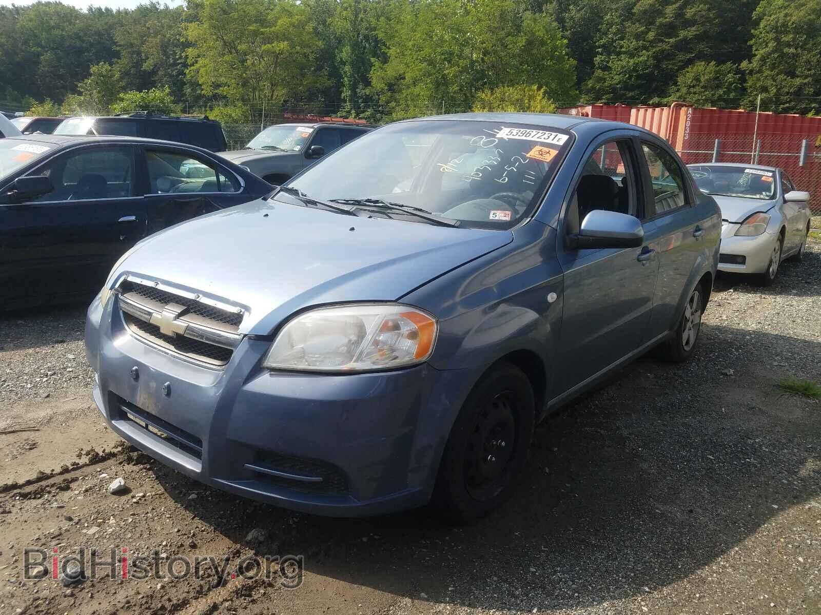 2007 CHEVROLET AVEO - VIN: KL1TD56697B067731 - Фото 2
