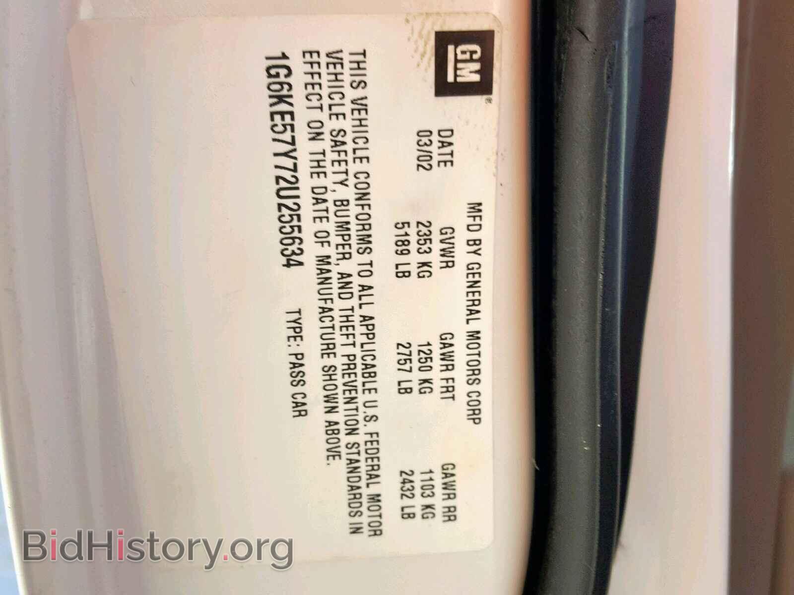 2002 CADILLAC DEVILLE - VIN: 1G6KE57Y72U255634 - Photo 10