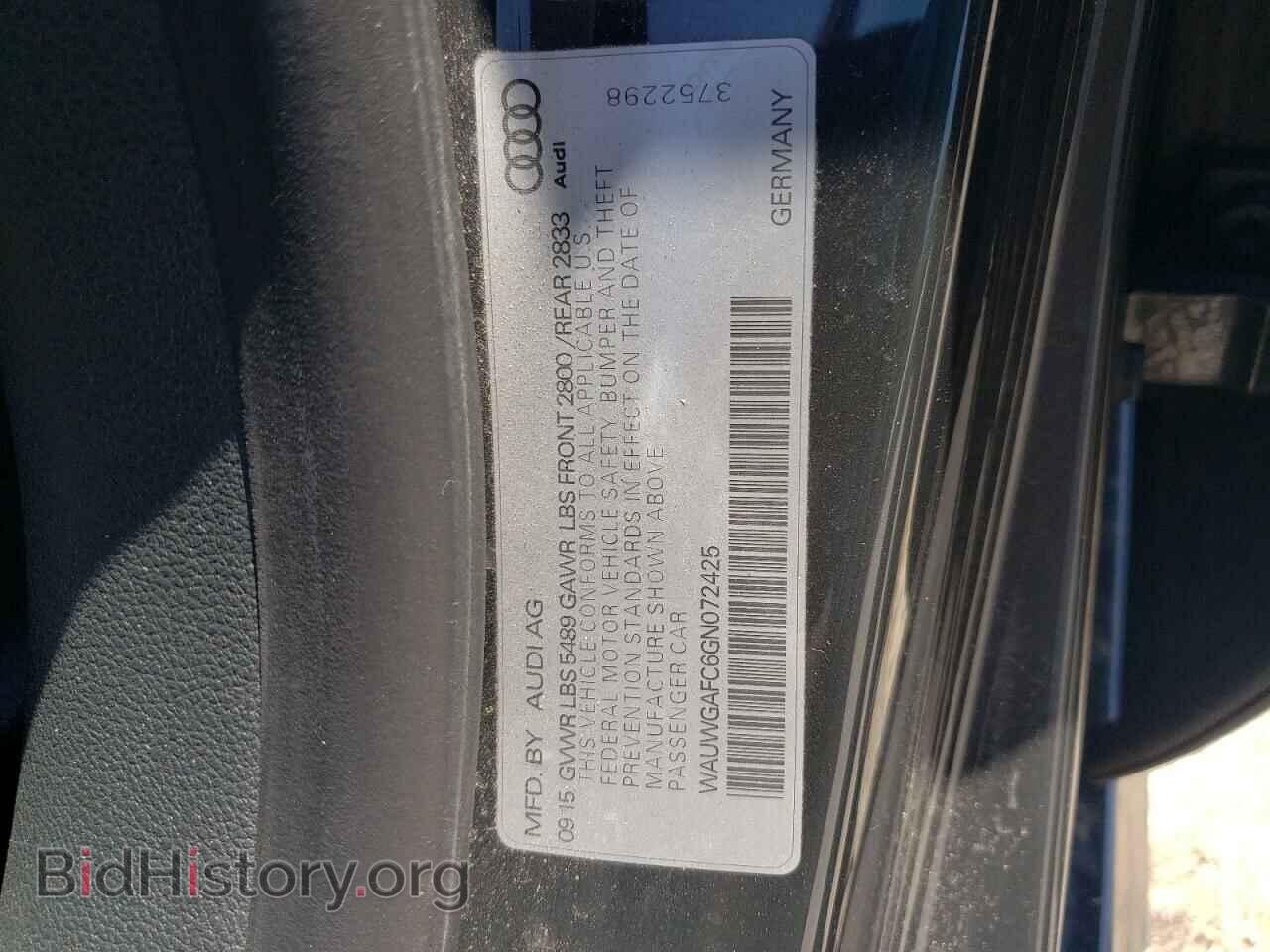 2016 AUDI A7 - VIN: WAUWGAFC6GN072425 - Photo 12