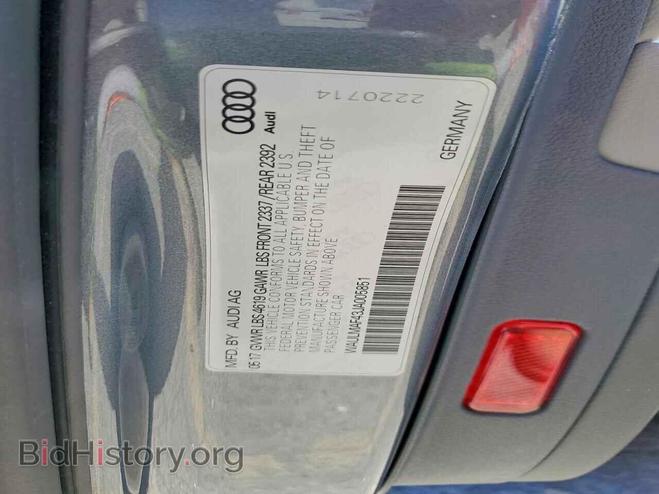 2018 AUDI A4 - VIN: WAULMAF43JA005851 - Photo 12