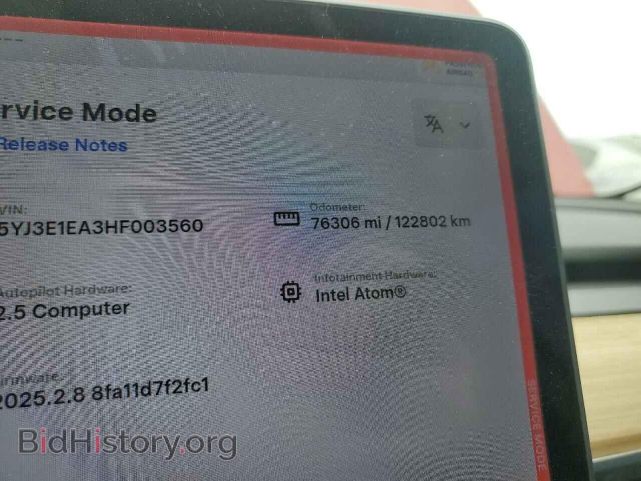 2017 TESLA MODEL 3 - VIN: 5YJ3E1EA3HF003560 - Photo 9