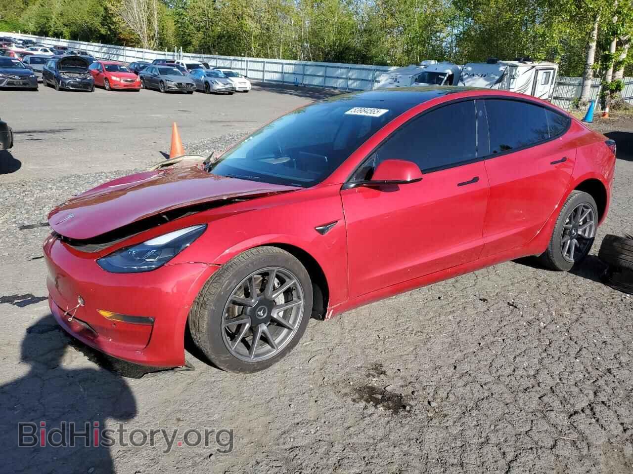 Photo 5YJ3E1EB4MF052981 - TESLA MODEL 3 2021