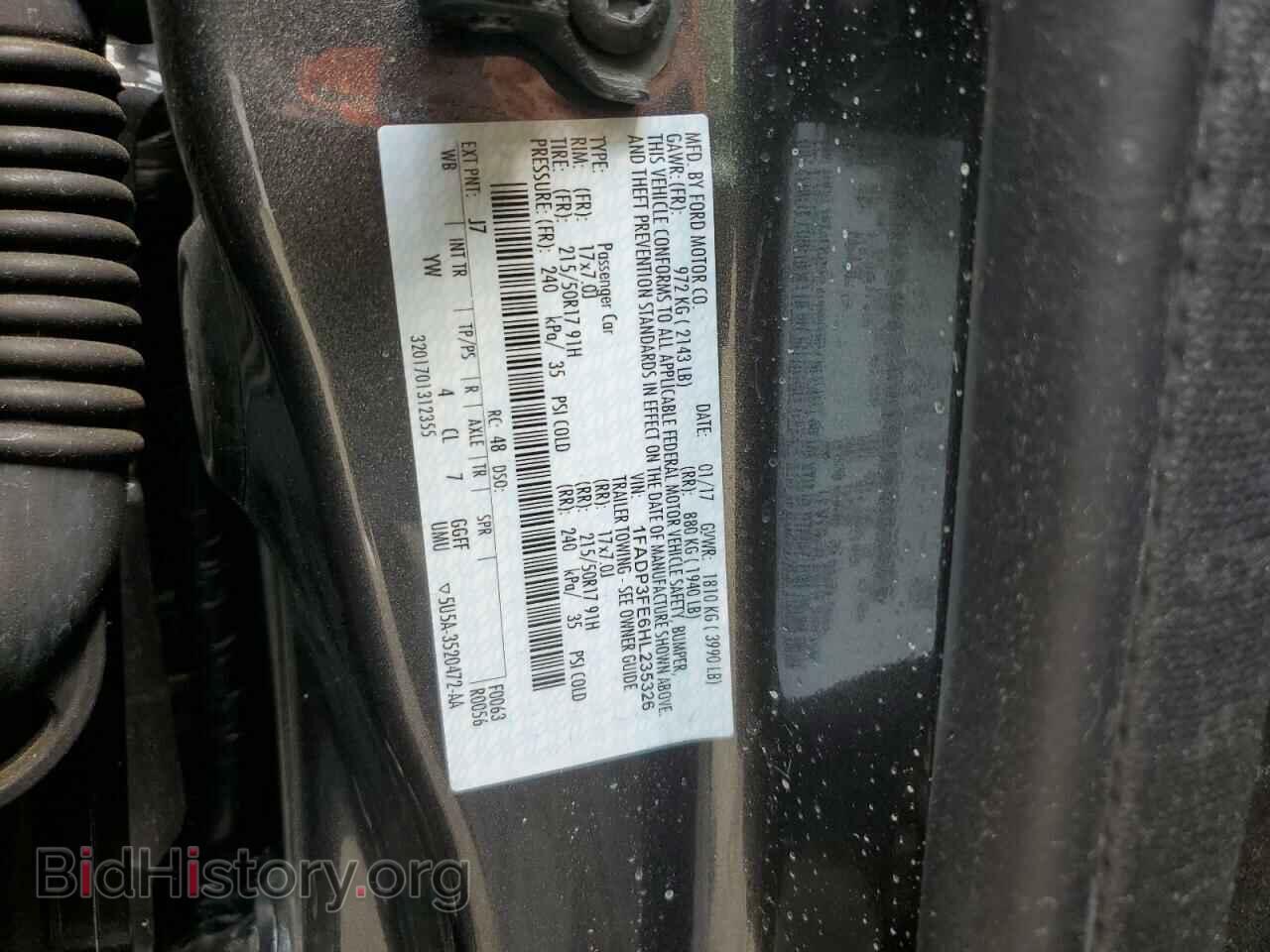 2017 FORD FOCUS - VIN: 1FADP3FE6HL235326 - Фото 12