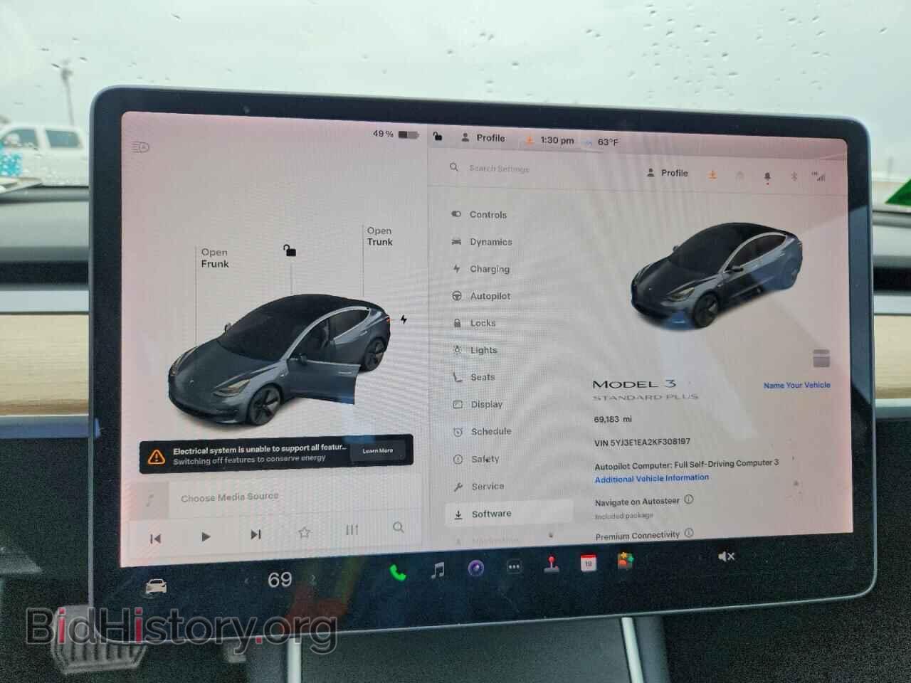 2019 TESLA MODEL 3 - VIN: 5YJ3E1EA2KF308197 - Photo 9