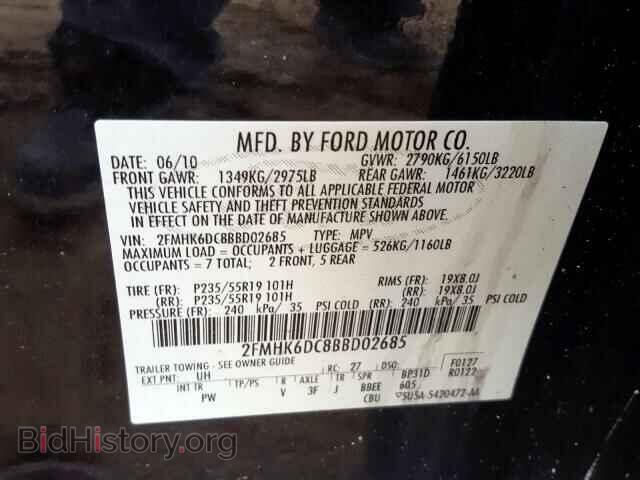2011 FORD FLEX LIMIT - VIN: 2FMHK6DC8BBD02685 - Photo 10