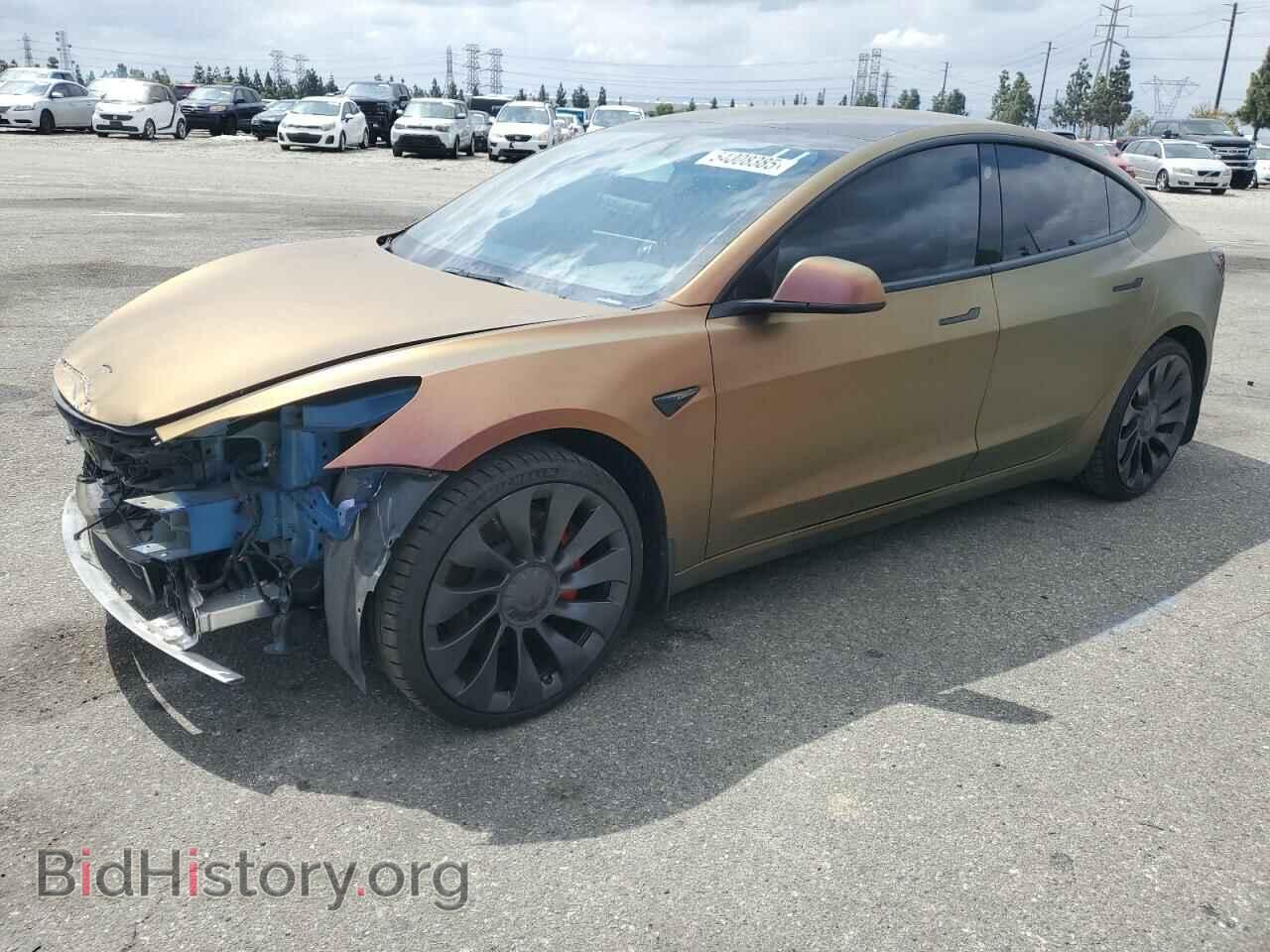 Фотография 5YJ3E1EC0NF329958 - TESLA MODEL 3 2022