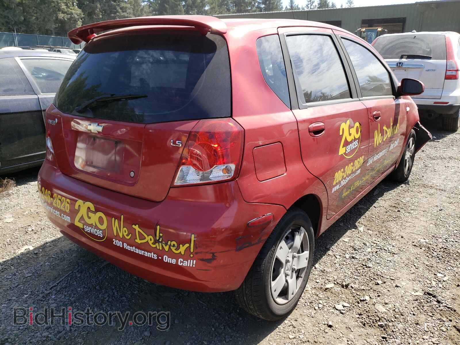 2007 CHEVROLET AVEO - VIN: KL1TD66637B764494 - Фото 4