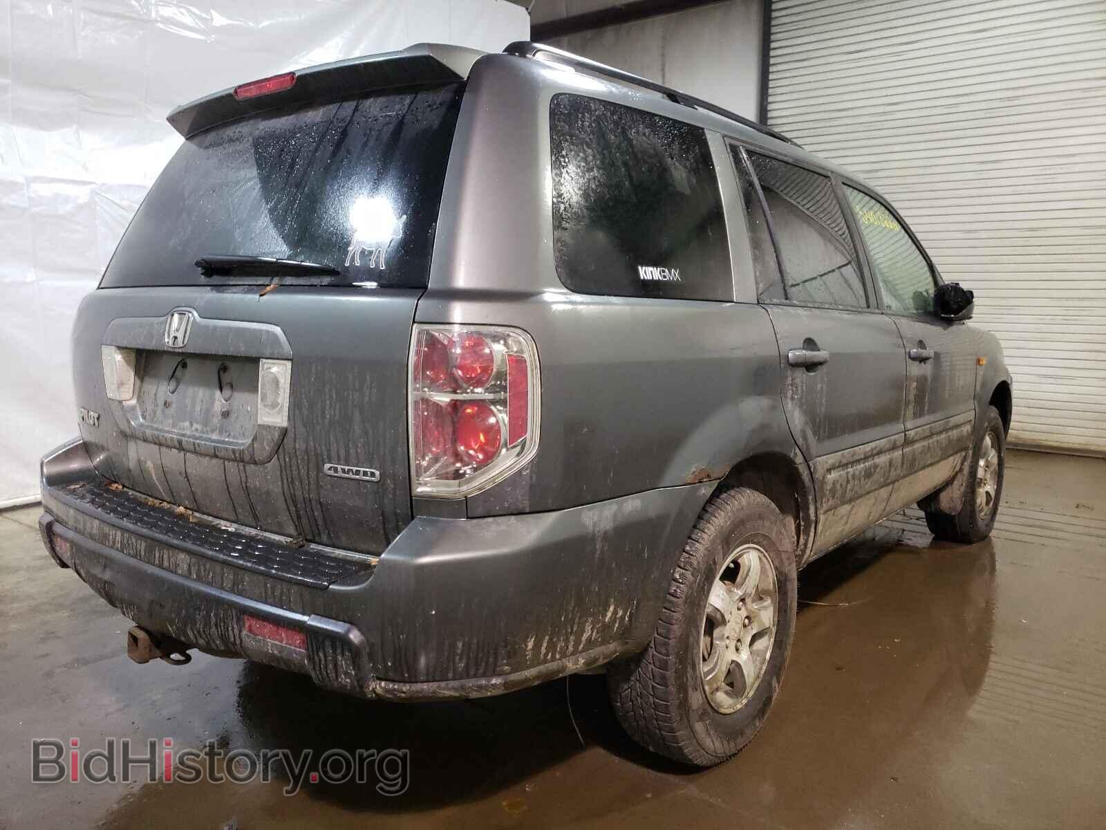 2007 HONDA PILOT - VIN: 2HKYF18497H533945 - Фото 4