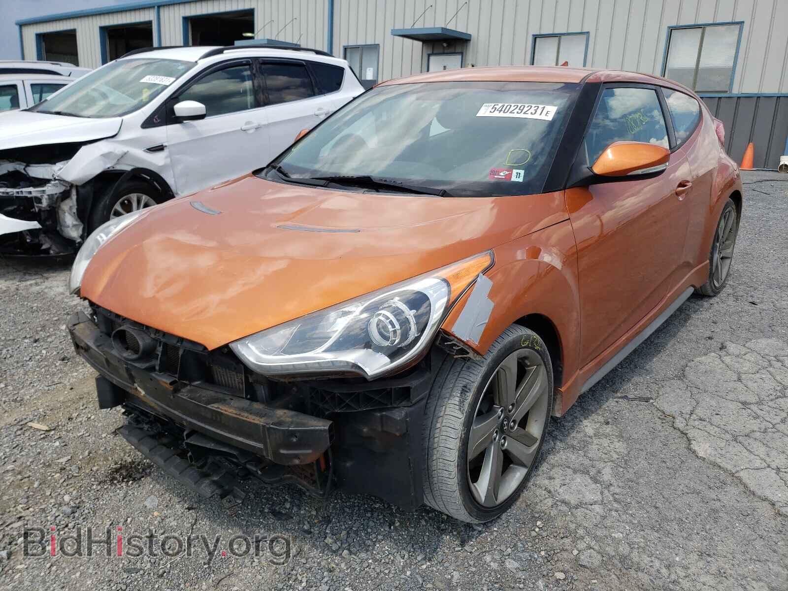 2013 HYUNDAI VELOSTER - VIN: KMHTC6AEXDU166490 - Фото 2