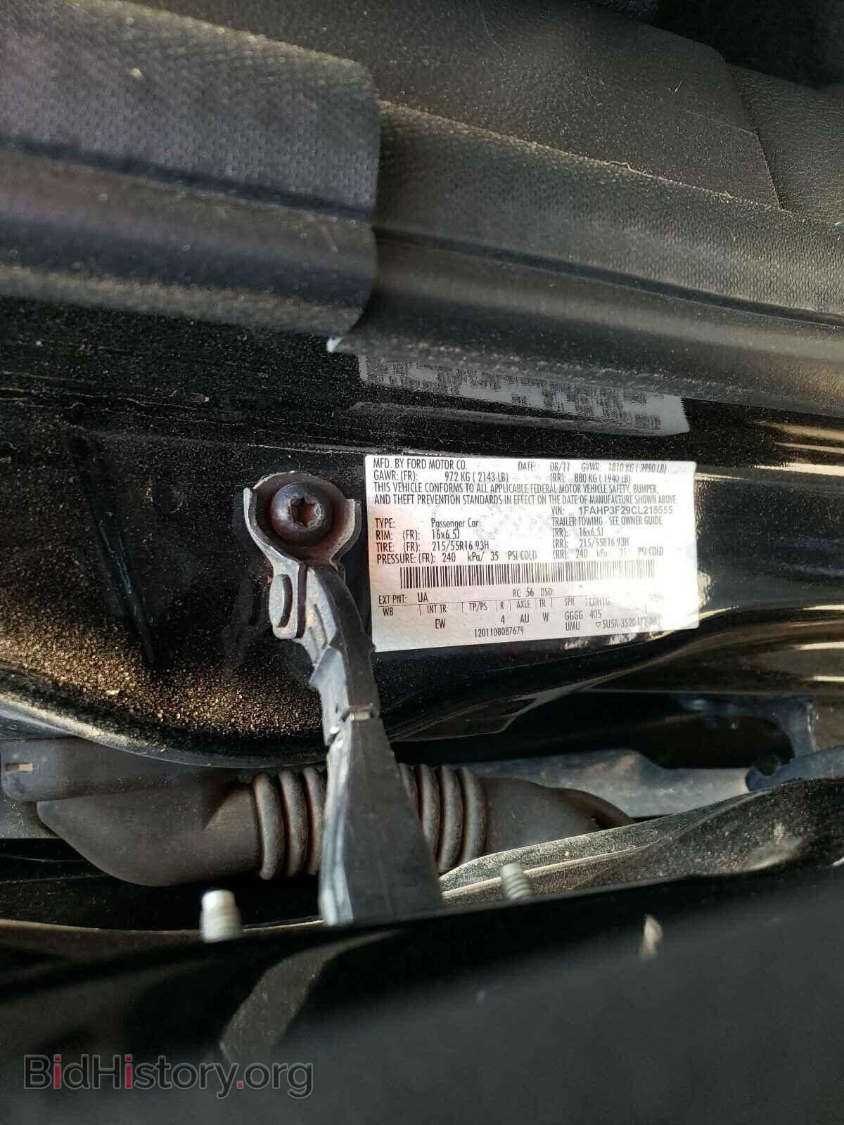 2012 FORD FOCUS - VIN: 1FAHP3F29CL215555 - Фото 10