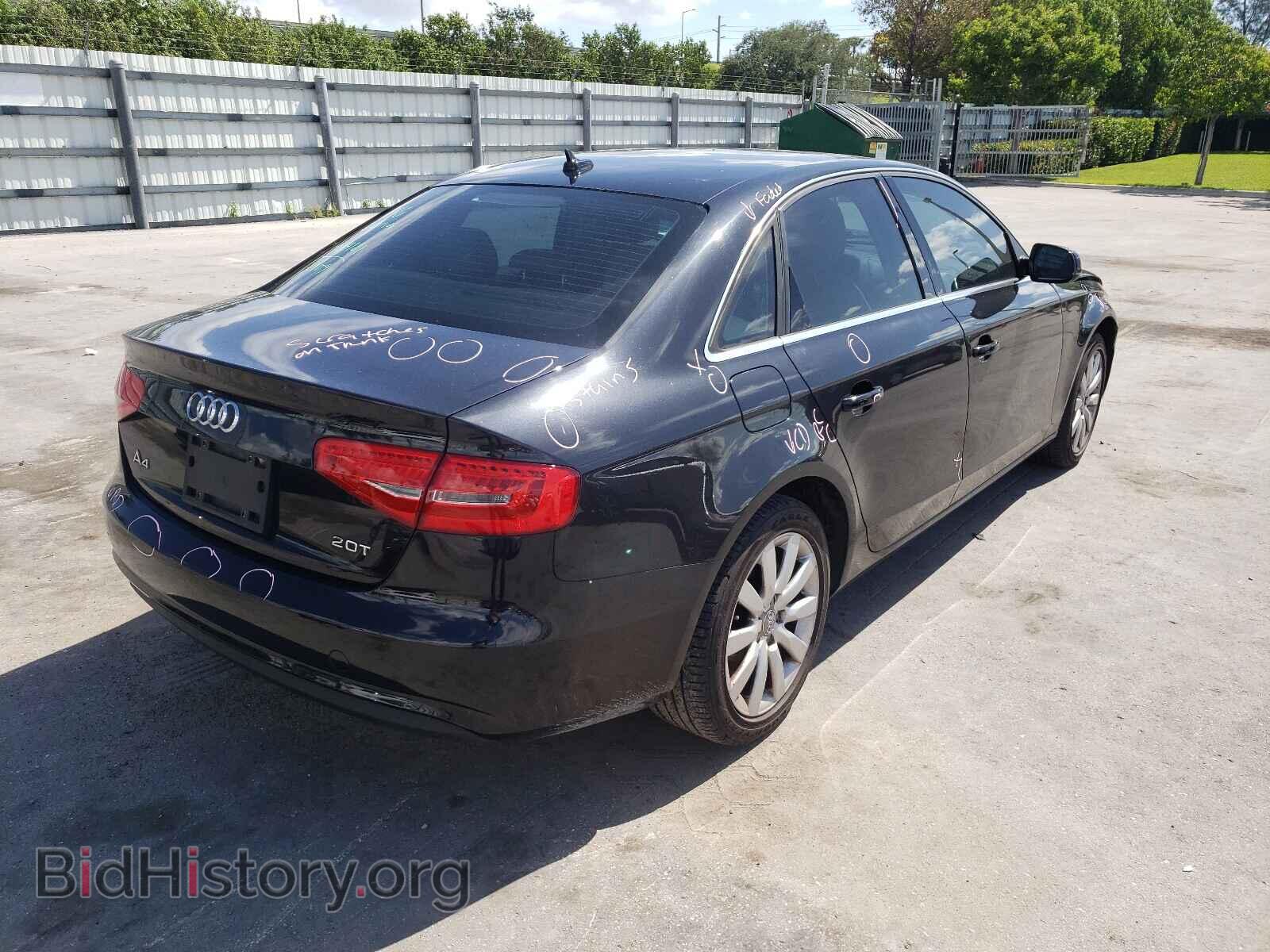 2013 AUDI A4 - VIN: WAUAFAFL2DA048767 - Photo 4