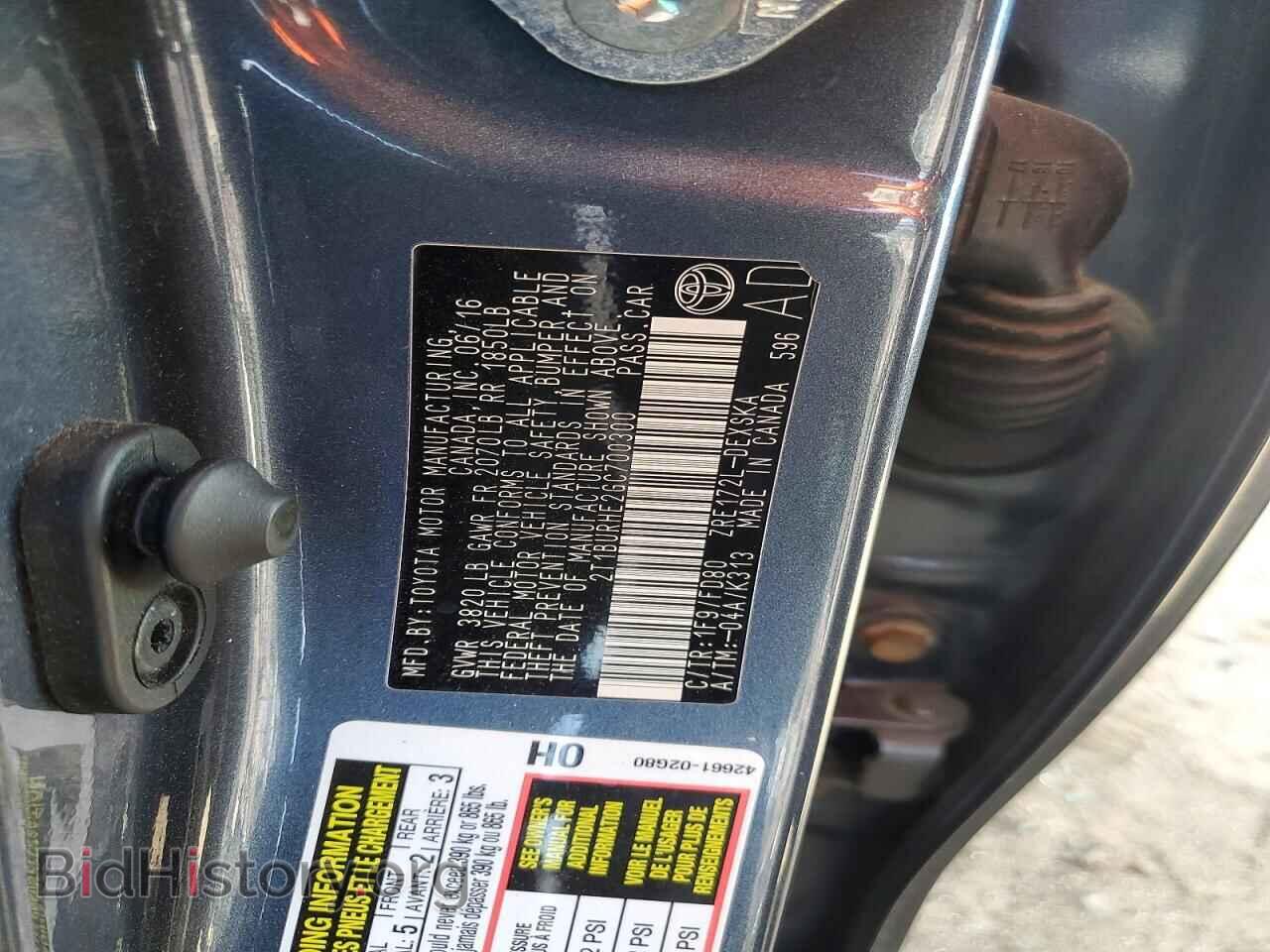 2016 TOYOTA COROLLA - VIN: 2T1BURHE2GC700300 - Фото 13
