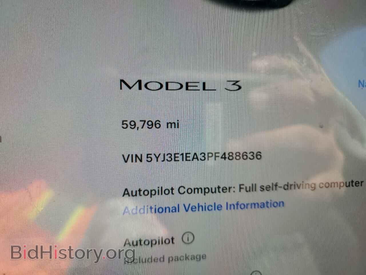 2023 TESLA MODEL 3 - VIN: 5YJ3E1EA3PF488636 - Фото 9