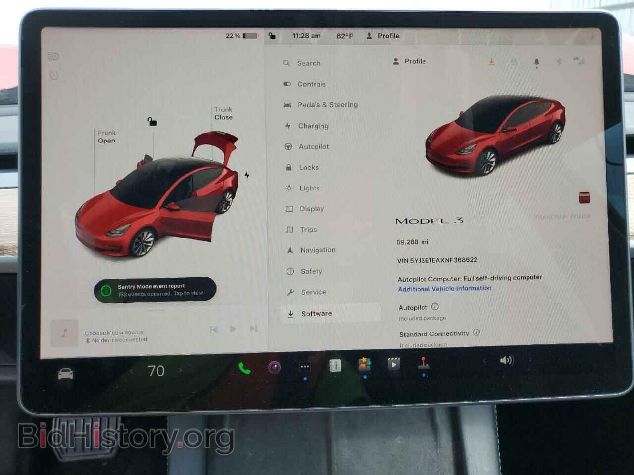 2022 TESLA MODEL 3 - VIN: 5YJ3E1EAXNF368622 - Фото 9