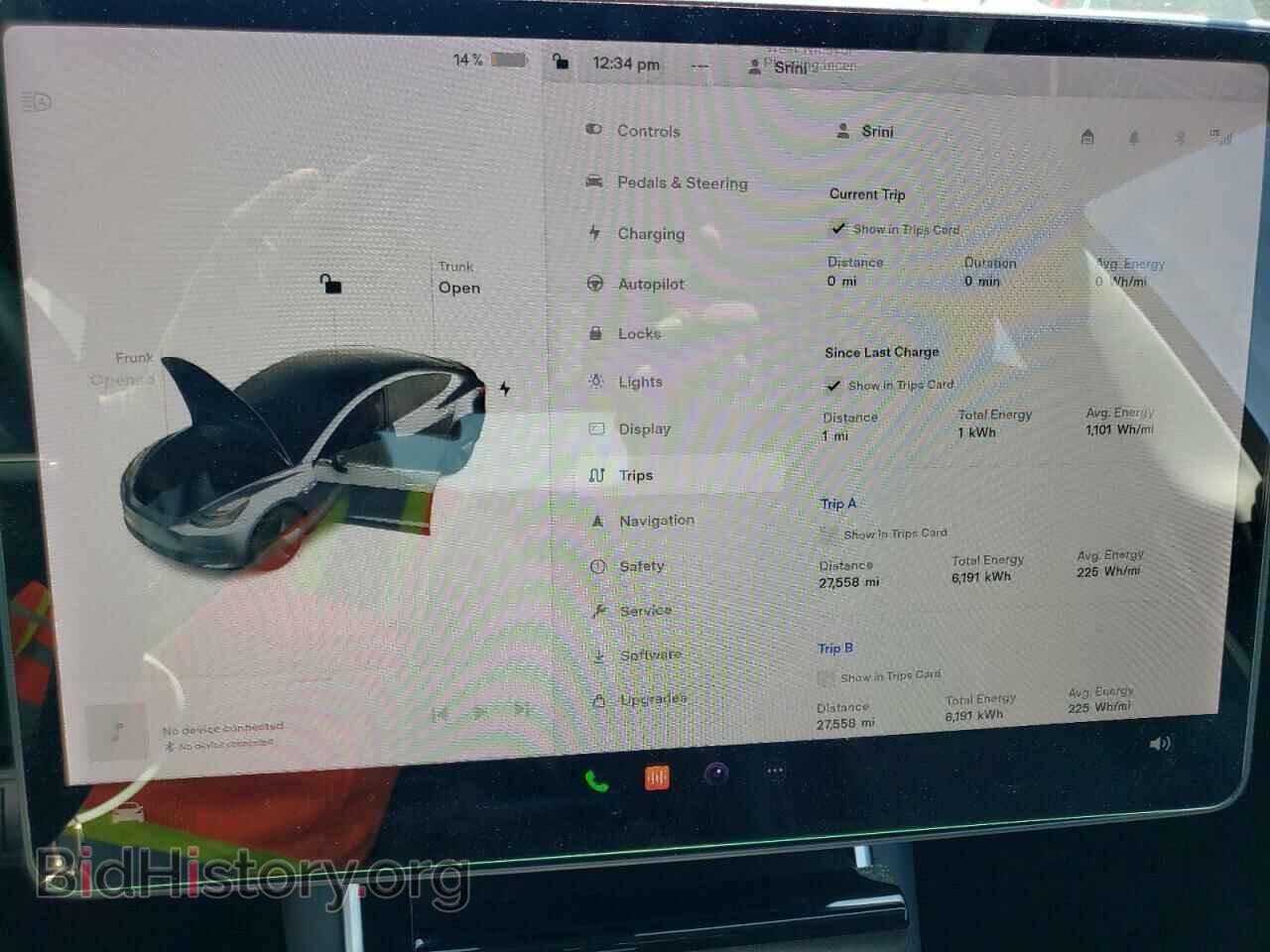 2019 TESLA MODEL 3 - VIN: 5YJ3E1EA7KF298525 - Фото 9