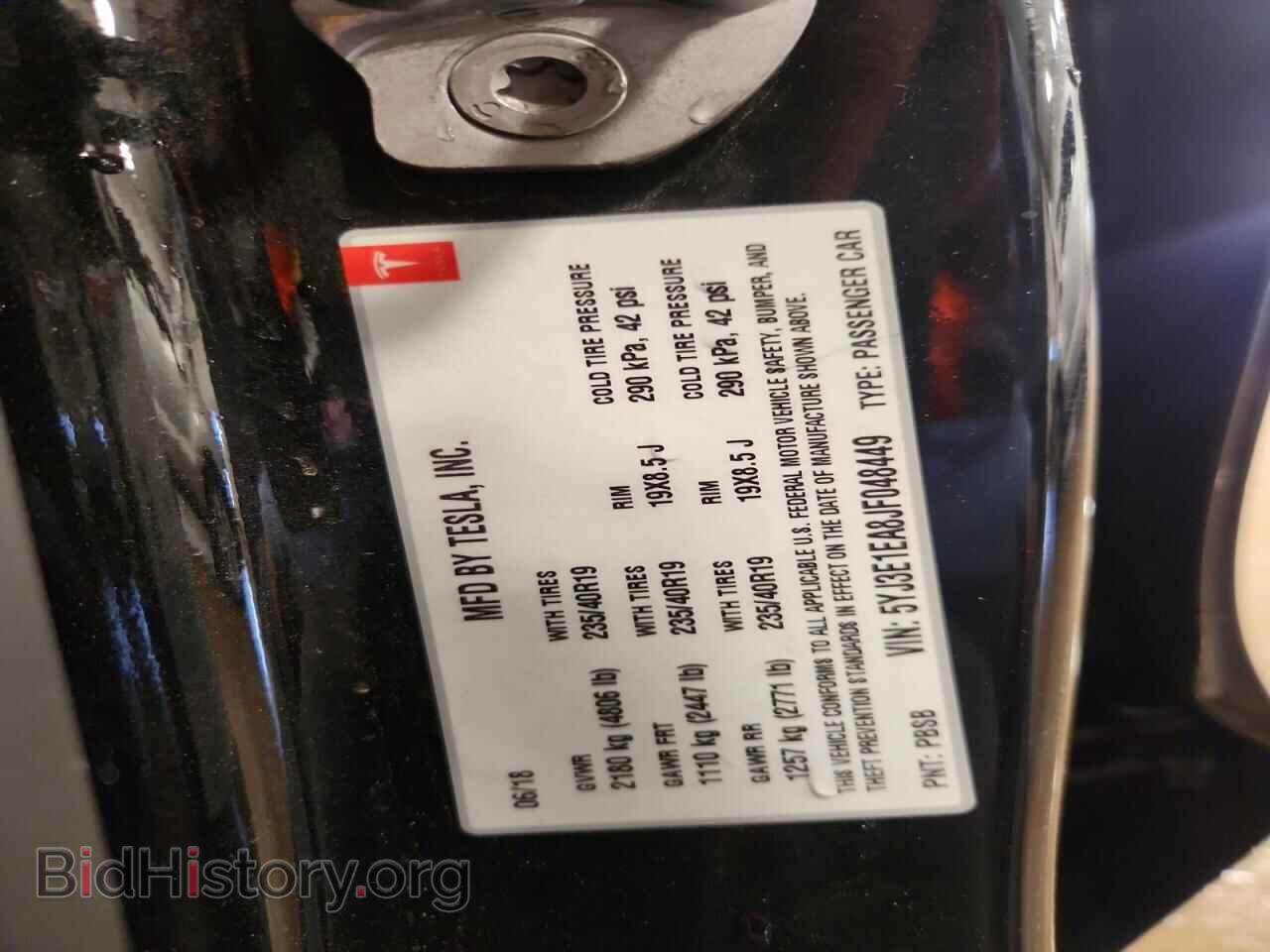 2018 TESLA MODEL 3 - VIN: 5YJ3E1EA8JF048449 - Photo 12