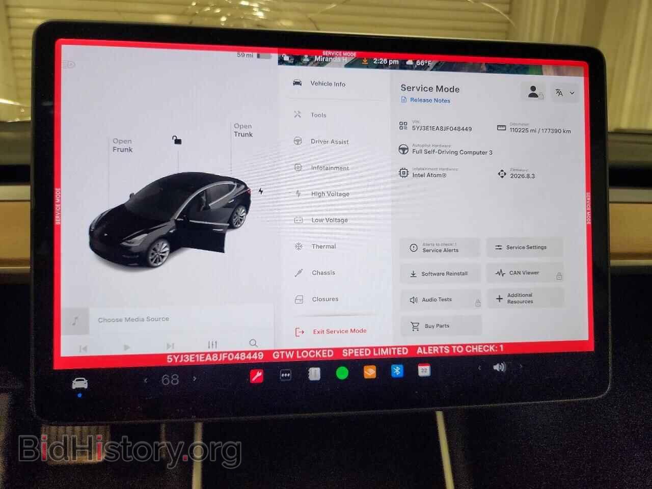 2018 TESLA MODEL 3 - VIN: 5YJ3E1EA8JF048449 - Photo 9