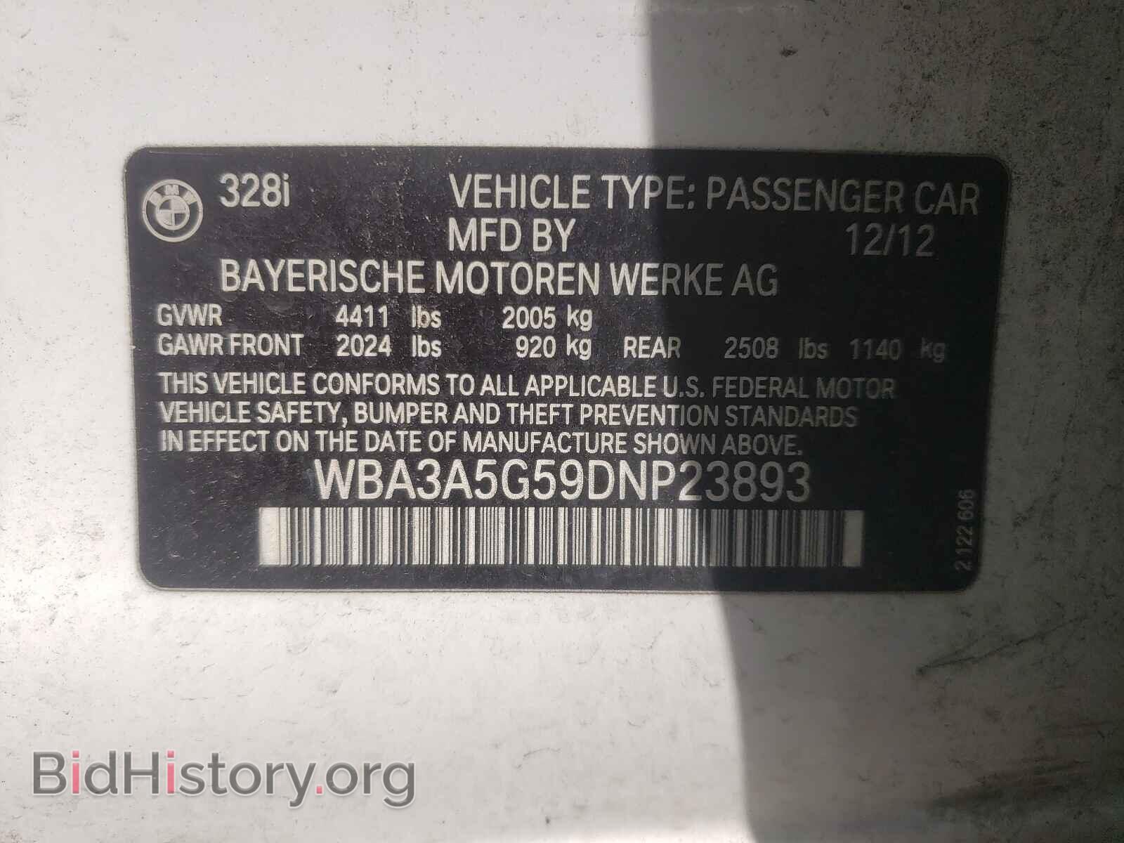 2013 BMW 3 SERIES - VIN: WBA3A5G59DNP23893 - Photo 10