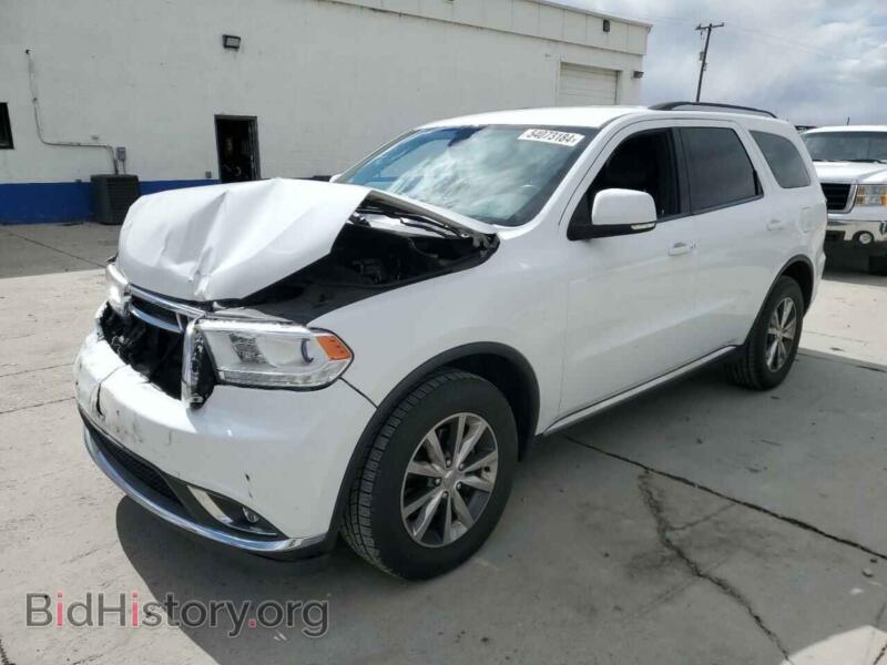 2016 Dodge DURANGO Limited (VIN 1C4RDJDG4GC374970) — фото 1 из 12, Copart, повреждение: передняя часть