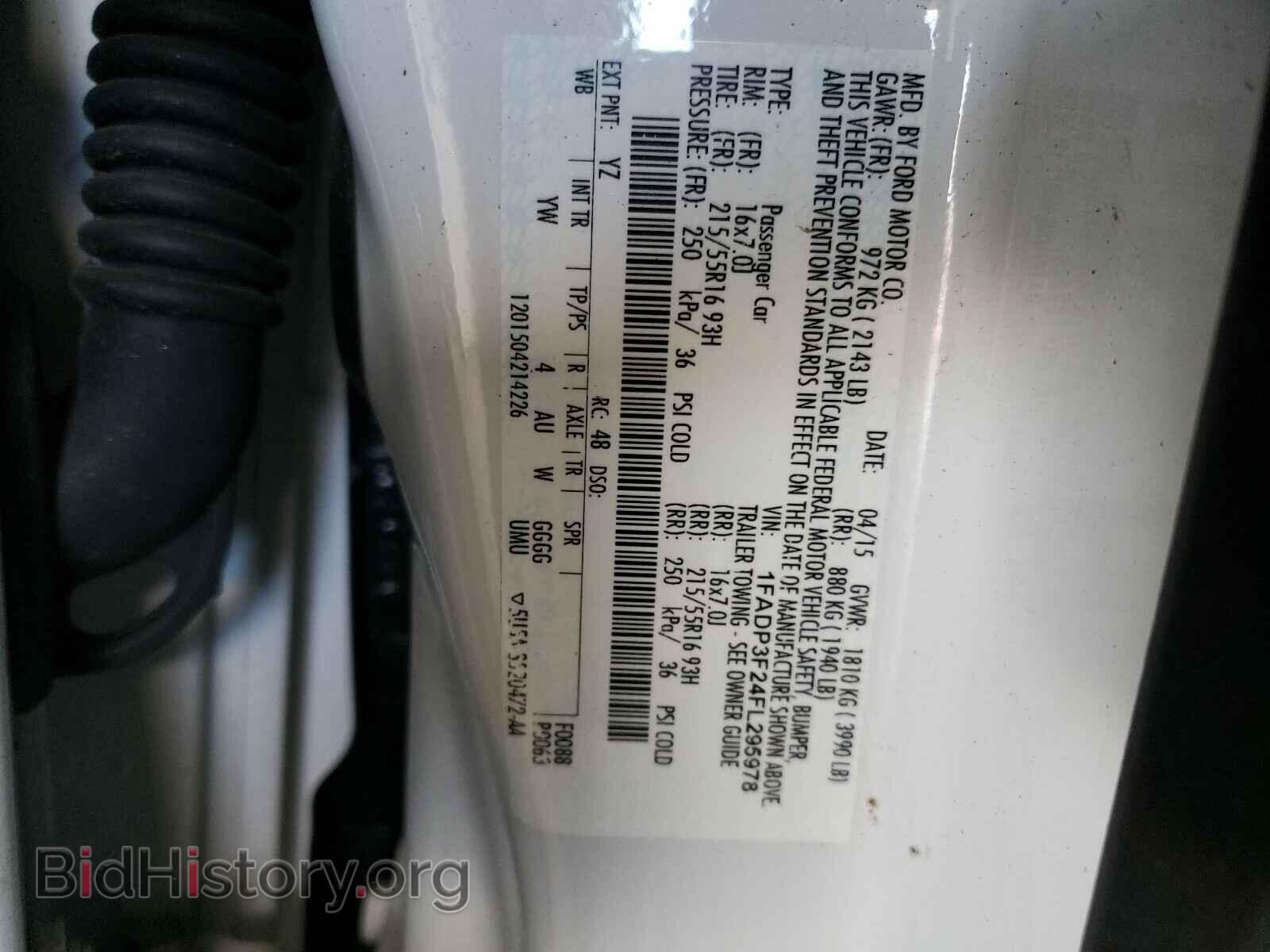 2015 FORD FOCUS - VIN: 1FADP3F24FL295978 - Фото 10