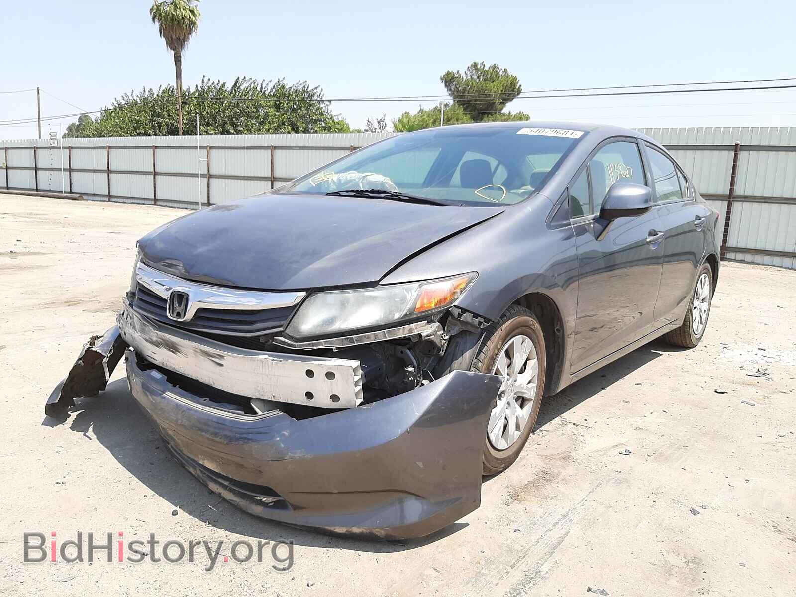2012 HONDA CIVIC - VIN: 2HGFB2F59CH318879 - Фото 2