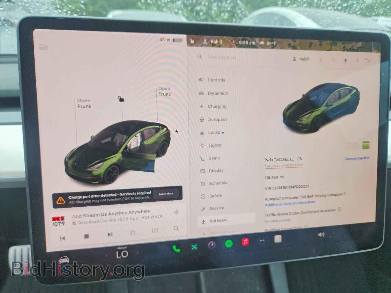 2021 TESLA MODEL 3 - VIN: 5YJ3E1EC2MF020233 - Фото 9