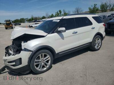 2017 Ford EXPLORER Limited, белый — VIN 1FM5K7FH4HGD40739, Copart