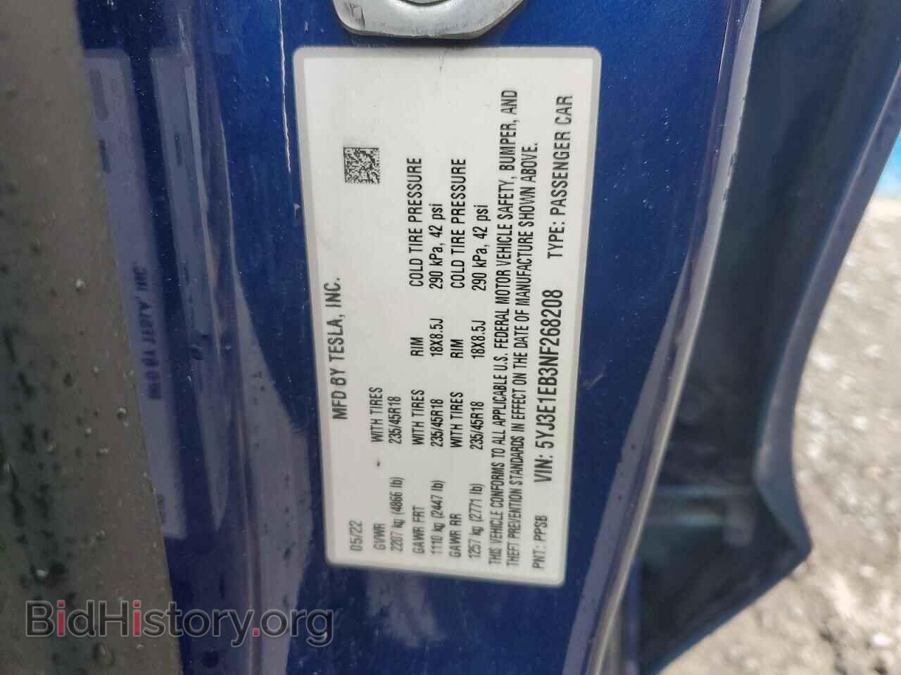 2022 TESLA MODEL 3 - VIN: 5YJ3E1EB3NF268208 - Photo 12