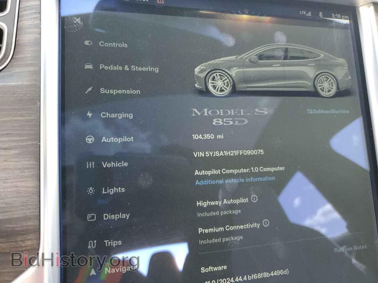 2015 TESLA MODEL S - VIN: 5YJSA1H21FF090075 - Photo 9