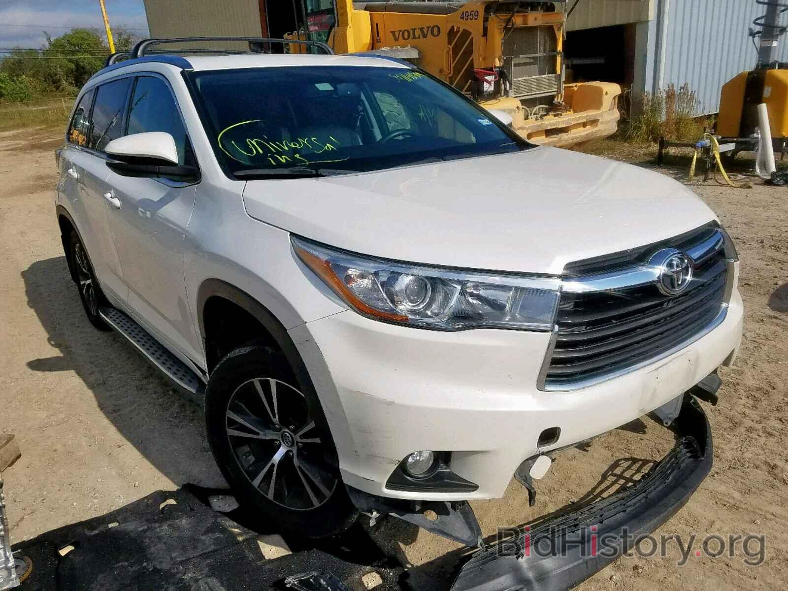 Photo 5TDJKRFH6GS304506 - TOYOTA HIGHLANDER 2016