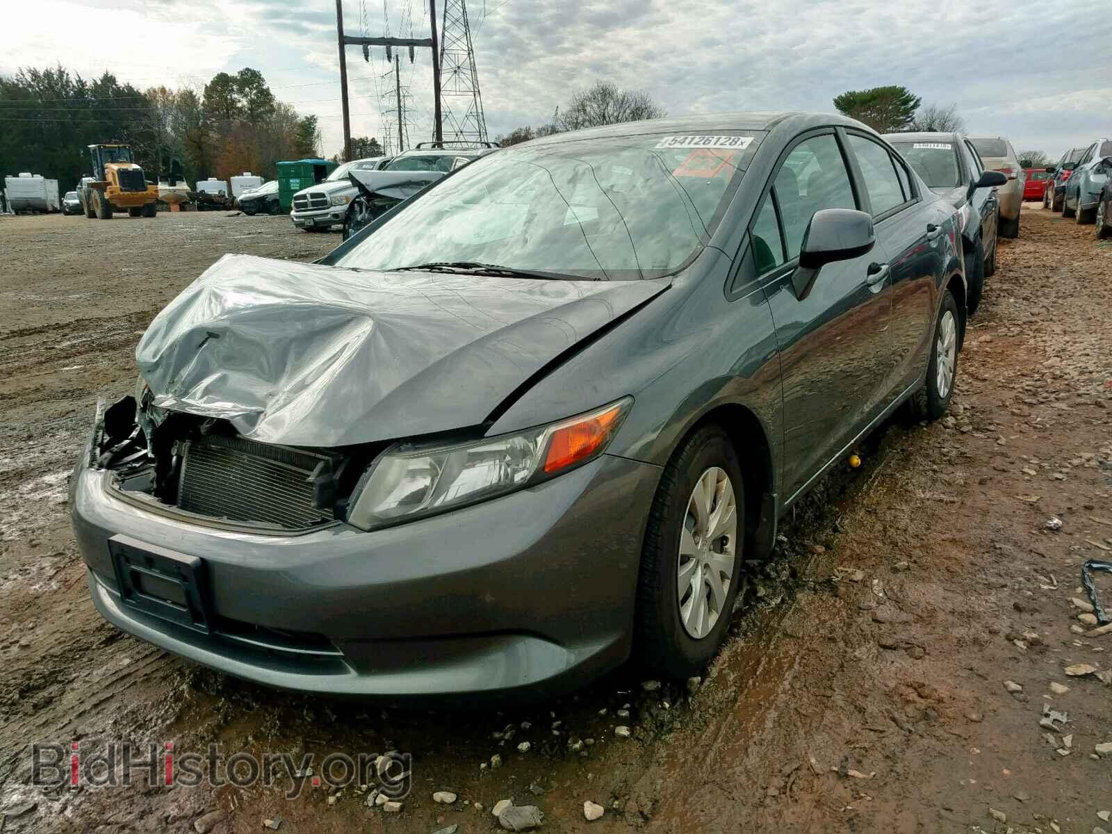 2012 HONDA CIVIC LX - VIN: 19XFB2F54CE059986 - Фото 2