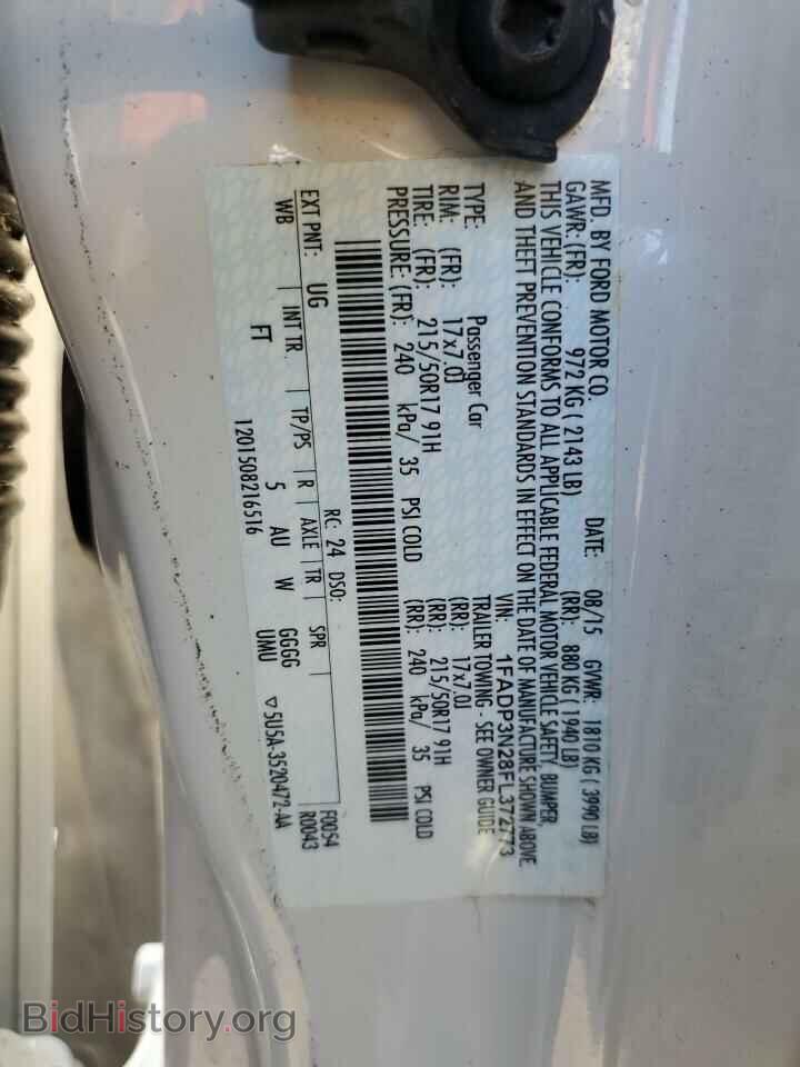 2015 FORD FOCUS - VIN: 1FADP3N28FL372773 - Фото 10
