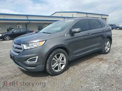 2015 Ford EDGE Titanium, gray — VIN 2FMPK4K89FBB41882, Copart