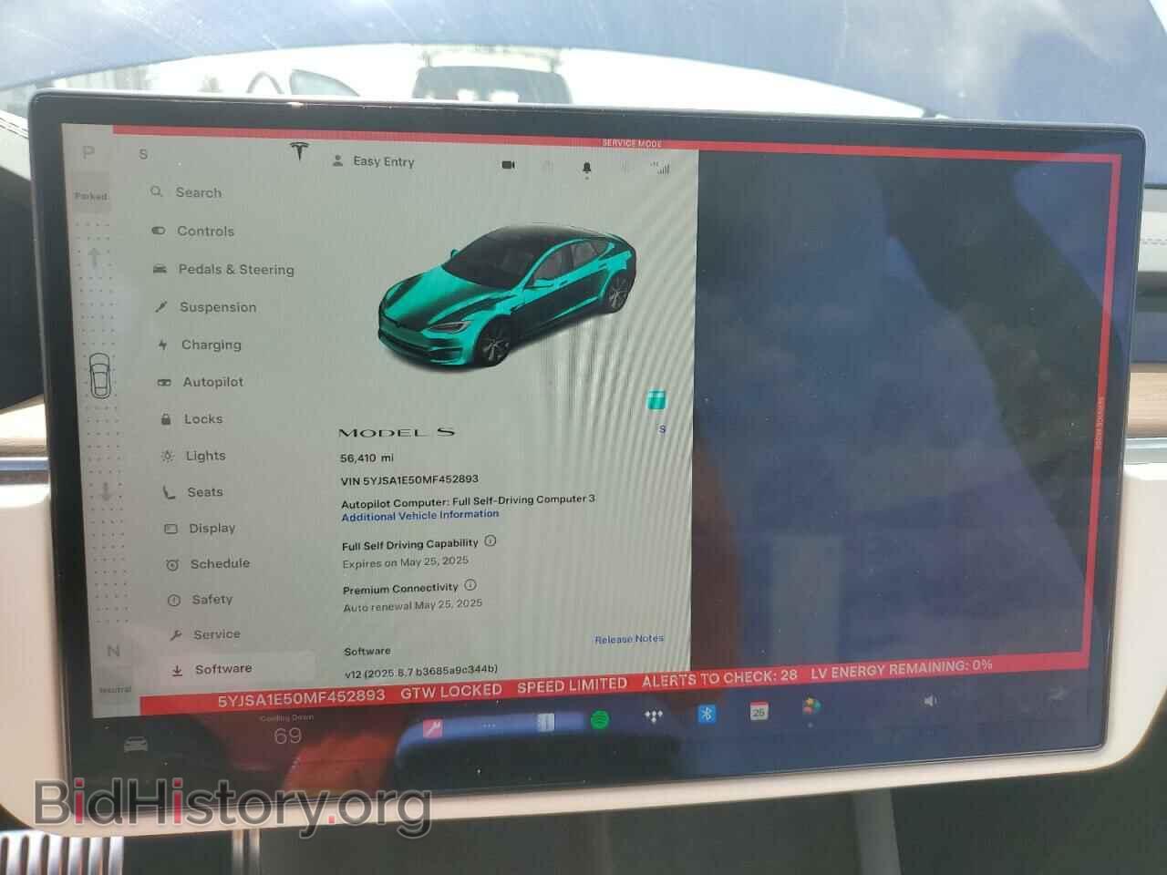 2021 TESLA MODEL S - VIN: 5YJSA1E50MF452893 - Photo 9