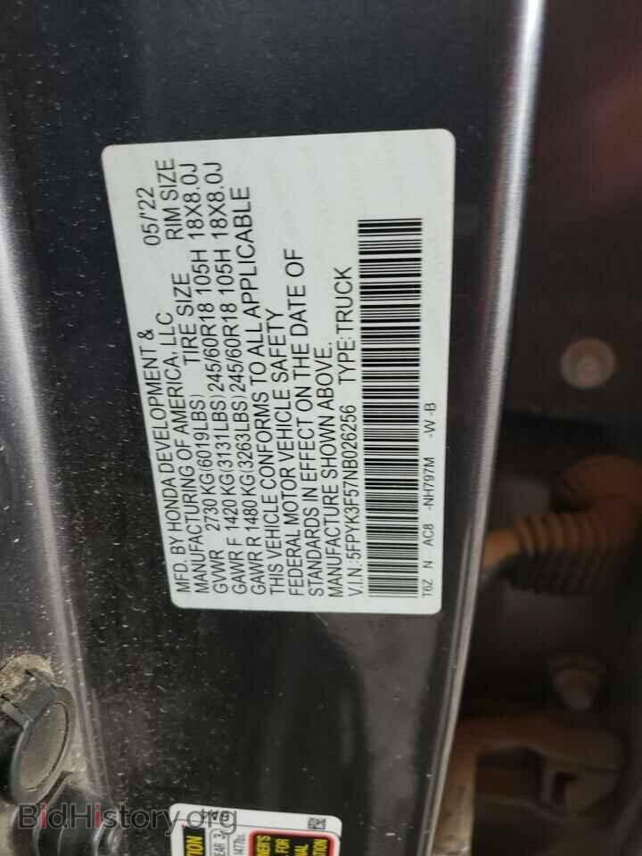 2022 HONDA RIDGELINE - VIN: 5FPYK3F57NB026256 - Photo 12