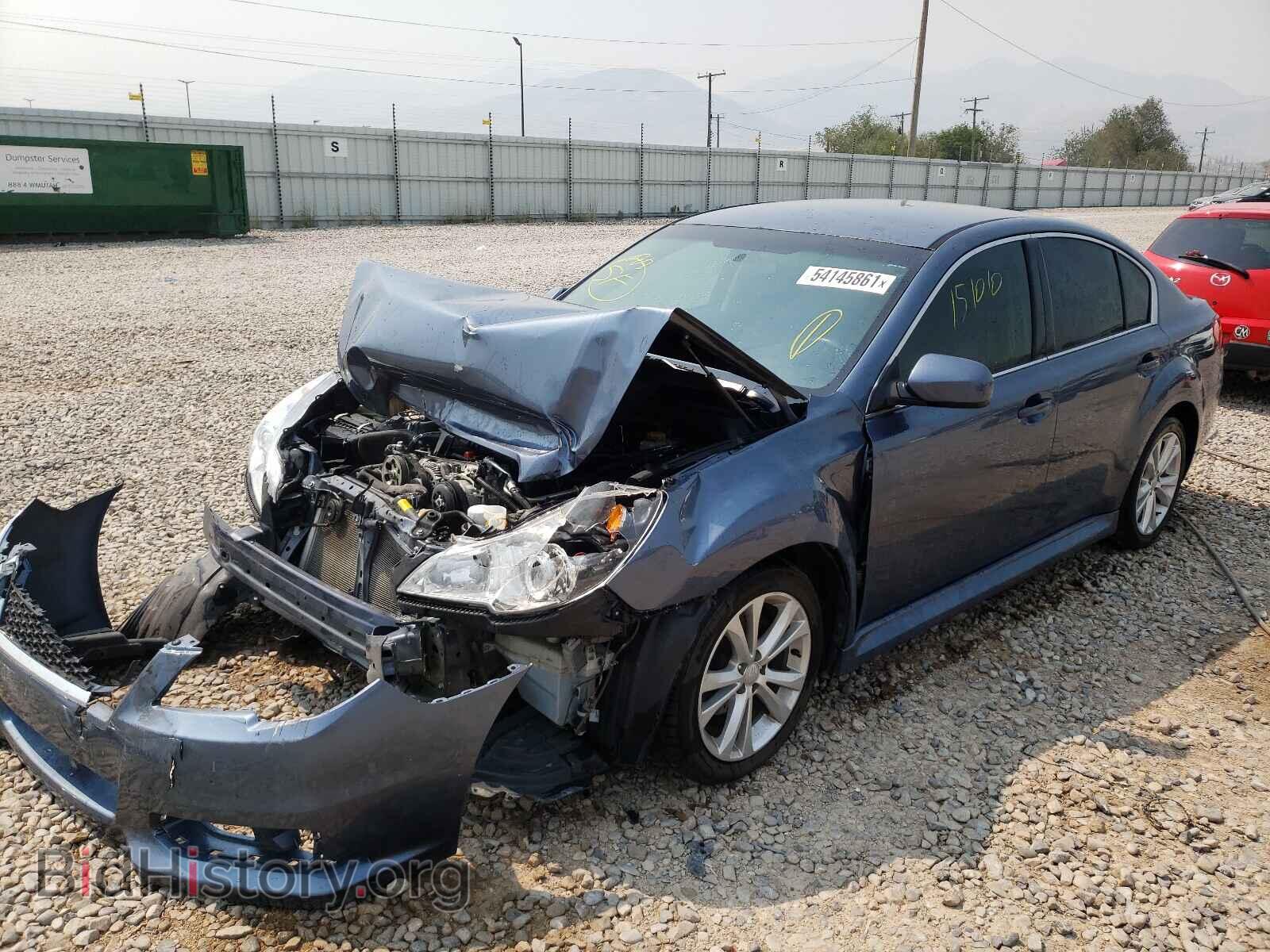 2013 SUBARU LEGACY - VIN: 4S3BMBC60D3046263 - Фото 2