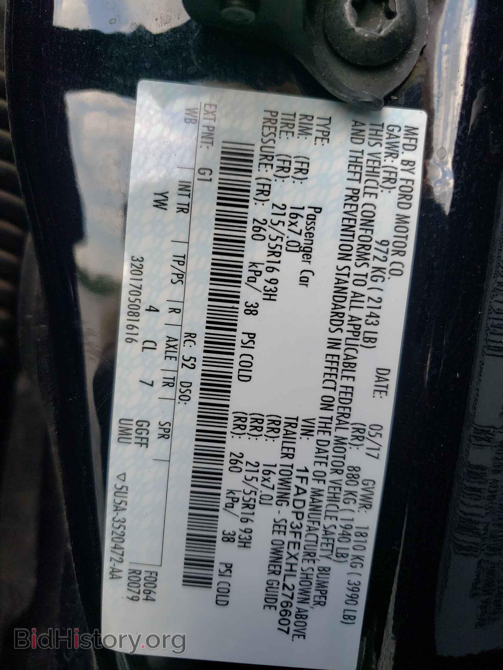 2017 FORD FOCUS - VIN: 1FADP3FEXHL276607 - Photo 10
