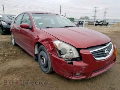 2008 Nissan MAXIMA Maxima SE, burgundy — VIN 1N4BA41E48C833517, Copart