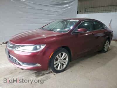2015 Chrysler 200 Limited, бордовый — VIN 1C3CCCAB0FN732313, Copart