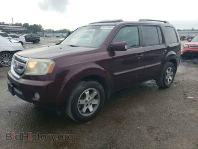2009 Honda PILOT Touring, burgundy — VIN 5FNYF38819B016817, Copart