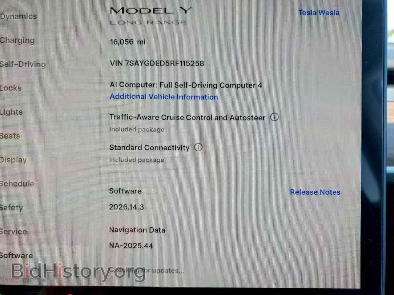 2024 TESLA MODEL Y - VIN: 7SAYGDED5RF115258 - Photo 9